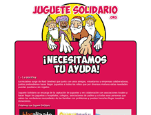Tablet Screenshot of juguetesolidario.org